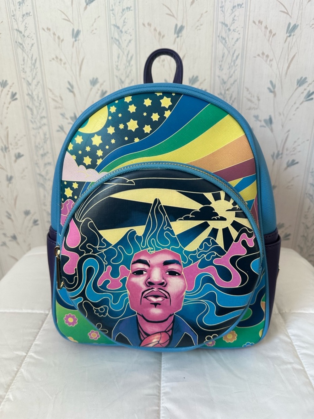 Loungefly Jimi Hendrix Glow in the Dark Mini Backpack